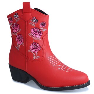 Foto 1 | Foto 1 | Botas Vaqueras Dominiq 1155 Rojas para Mujer
