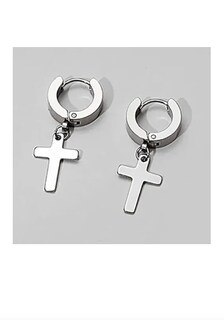 Foto 2 | Foto 2 | Par De Aretes Xtellar De Cruz Para Hombre Pendientes