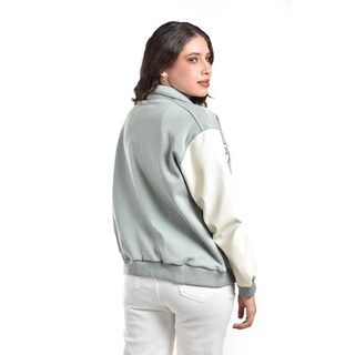 Foto 3 | Foto 3 | Chamarra Universitaria ''cozy Club'' Roman Fashion /juvenil 1209 (pistache) Verde Claro