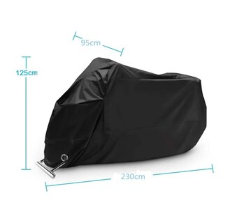 Foto 2 | Foto 2 | Funda A Prueba De Agua Belug  Y Polvo Para Motocicleta Negro