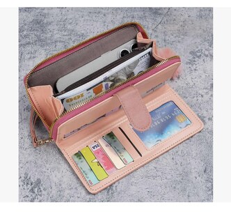 Foto 4 | Foto 4 | Cartera Antirrobo Gran Capacidad Billetera Moda Para Mujer