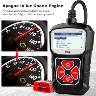Foto 5 | Foto 5 | Escaner Automotriz Belug Obd2 Lector De Códigos De Fallas Negro