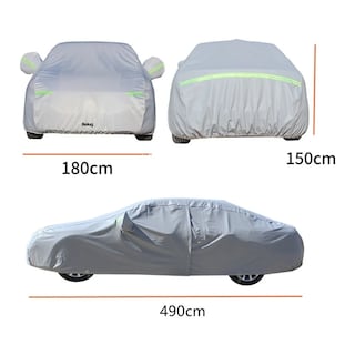 Foto 2 | Foto 2 | Funda Cubierta Auto Grande Belug 4.9m Anti-sol Polvo Viento Lluvia Gris