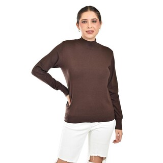 Foto 1 | Foto 1 | Blusa Tejida De Cuello Alto Juvenil 0248 (cafe) Cafe