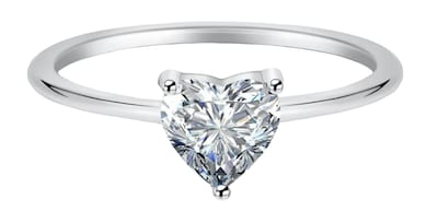 Foto 1 | Foto 1 | Anillo Talla 11 Xtellar De Compromiso Y Promesa Chapado En Plata 925 Con Brillante Moissanita
