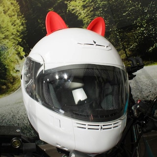 Foto 6 | Foto 6 | Orejas De Gato Para Casco De Moto Rojas Con Luz Kinlley