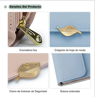 Foto 4 | Foto 4 | Cartera Para Mujer Gran Capacidad Billetera Con Tarjetero
