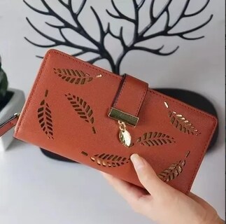 Foto 4 | Foto 4 | Cartera Para Dama Largo Para Regalo Diferentes Colores Hojas