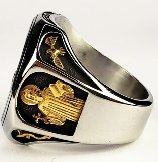 Foto 3 | Foto 3 | Anillo Xtellar San Benito De Acero Inoxidable - Amuleto De Protección Y Fe