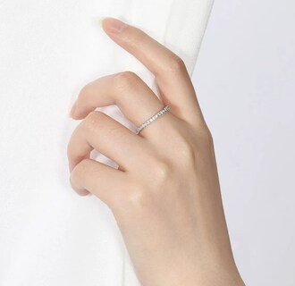 Foto 4 | Foto 4 | Anillo De Compromiso Xtellar Talla 7 Chapado En Plata Esterlina 925 Con Zirconia Símbolo De Amor Y Elegancia