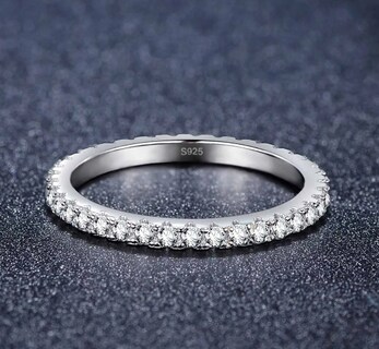 Foto 3 | Foto 3 | Anillo De Compromiso Xtellar Chapado En Plata Esterlina 925 Con Zirconia Símbolo De Amor Y Elegancia