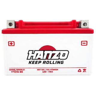Foto 1 | Foto 1 | Batería Hanzo Ytx7a-bs 12v 7ah Gel/húmeda Polos + -