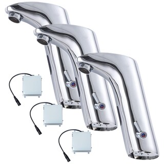 Foto 2 | Foto 2 | Llave Lavabo Hands Free Ventdepot Mxowt-003 3 Piezas Plateado
