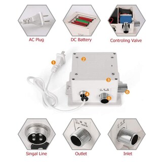 Foto 6 | Foto 6 | Caja De Control Para Grifo Ventdepot Mxssx-003 3 Piezas Blanco