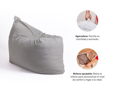 Foto 6 | Foto 6 | Puff Pillow Luuna Sand Para Sala Terraza Patio Y Exterior