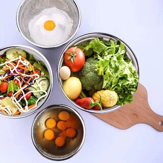 Foto 4 | Foto 4 | Chef Set De Bowls De Acero Inoxidable Para Cocina 6 Pz Plata Tapas Negras