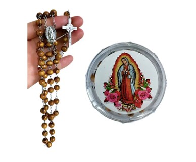 Foto 1 | Foto 1 | 12 Rosarios Virgen Guadalupe Cruz Dorada Aroma