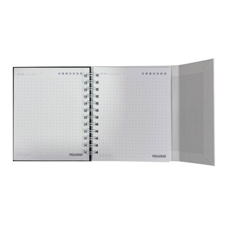 Foto 3 | Foto 3 | Libreta De Tapa Dura Laminado Liso Con Espiral Metálico En La Lateral Con Solapa Protectora Villanas Color Negro