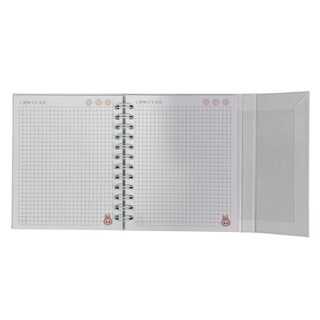 Foto 3 | Foto 3 | Libreta De Tapa Dura Laminado Liso Con Espiral Metálico En La Lateral Con Solapa Protectora L A B U B U Color Blanco