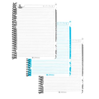 Foto 3 | Foto 3 | Cuaderno Profesional Kit 3 Piezas Urman Raya Original Resistente