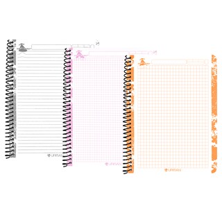Foto 3 | Foto 3 | Cuaderno Profesional Kit Mixto 3 Piezas Urman Raya Cuadro Grande Y Cuadro Chico Tapa Emplacada