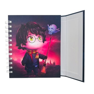 Foto 5 | Foto 5 | Libreta Estilo Francés De Tapa Dura Laminada Térmica Glitter Con Espiral Metálico Harry Potter