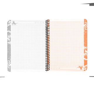 Foto 3 | Foto 3 | Cuaderno Libreta Profesional 200 Hojas Pasta Dura Cuadro Chico Y Cuadro Grande Double Trouble