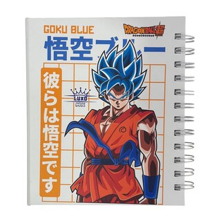 Foto 4 | Foto 4 | Libreta De Tapa Dura Laminado Liso Con Espiral Metálico En La Lateral Con Solapa Protectora Dragon Ball Color Negro Con Blanco