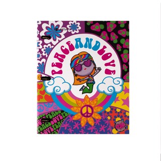 Foto 1 | Foto 1 | Carpeta Profesional Pasta Dura Edna Peace And Love Cuadro Chico 100 Hojas