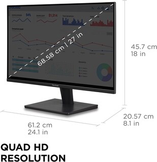 Foto 4 | Foto 4 | Monitor Qhd 1440p De 27 Pulgadas Con Hdmi