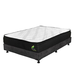 Foto 3 | Foto 3 | Colchón Restonic Enzo Matrimonial + Box Dicasa + Almohada Royal Twin + Protector Lux