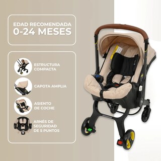 Foto 3 | Foto 3 | Carriola Para Bebé Dodo Baby Volpe Mosquitero E Impermeable Beige