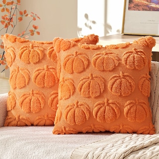 Foto 1 | Foto 1 | Funda para Cojín Miulee Calabazas Naranja 2 Piezas - Venta Internacional