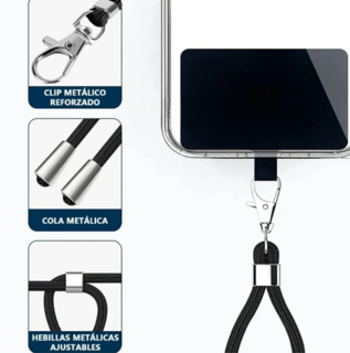 Foto 2 | Foto 2 | Pack De 2 Correas Xtellar Para Celular Ajustables En Negro - Comodidad Y Seguridad Con Estilo