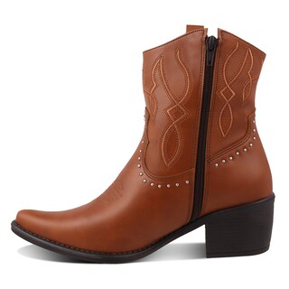 Foto 3 | Foto 3 | Botas Vaqueras Dominiq 1161 Cafés para Mujer