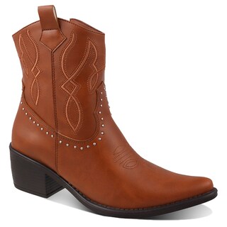 Foto 1 | Foto 1 | Botas Vaqueras Dominiq 1161 Cafés para Mujer