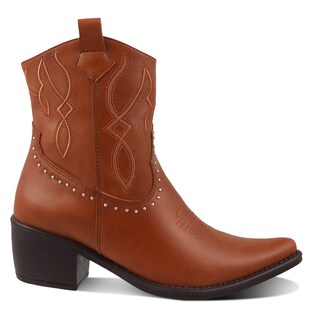 Foto 2 | Foto 2 | Botas Vaqueras Dominiq 1161 Cafés para Mujer