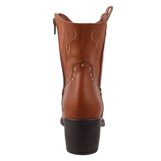 Foto 4 | Foto 4 | Botas Vaqueras Dominiq 1161 Cafés para Mujer