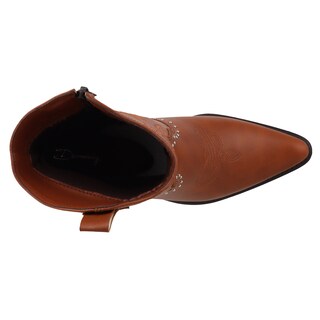 Foto 5 | Foto 5 | Botas Vaqueras Dominiq 1161 Cafés para Mujer