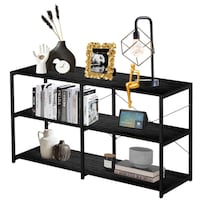 Credenzas Recibidor Doble Repisa Minimalista 140x77cm