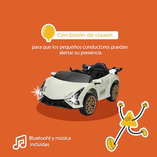 Foto 8 | Foto 8 | Kinene | Carrito Deportivo Eléctrico Para Niños Con Control Remoto Luces Y Bluetooth