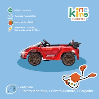 Foto 3 | Foto 3 | Kinene | Carrito Deportivo Eléctrico Para Niños Con Control Remoto Luces Y Bluetooth