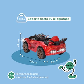 Foto 5 | Foto 5 | Kinene | Carrito Deportivo Eléctrico Para Niños Con Control Remoto Luces Y Bluetooth