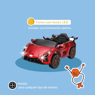 Foto 7 | Foto 7 | Kinene | Carrito Deportivo Eléctrico Para Niños Con Control Remoto Luces Y Bluetooth