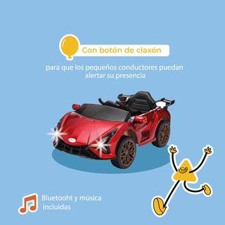 Foto 8 | Foto 8 | Kinene | Carrito Deportivo Eléctrico Para Niños Con Control Remoto Luces Y Bluetooth