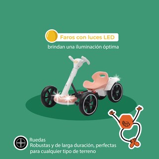 Foto 7 | Foto 7 | Kinene | Go Kart Infantil Eléctrico Con Luces Led Música Claxon Y Estructura Plegable