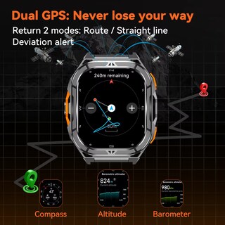 Foto 6 | Foto 6 | Reloj Smartwatch Cubot Negro-Venta Internacional