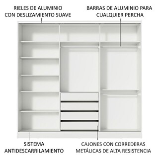 Foto 5 | Foto 5 | Closet Madesa con 3 Puertas