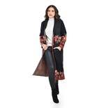 Cardigan Largo De Estilo Artesanal Roman Fashion /juvenil 37678 (negro) Negro