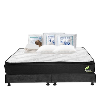 Foto 1 | Foto 1 | Colchón Restonic Enzo + Box Dicasa King Size + 2 Almohadas Osos + Protector Ultra